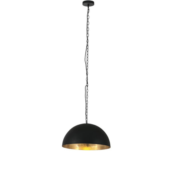 Black Brass Dome Fixture Ceiling - Image 3