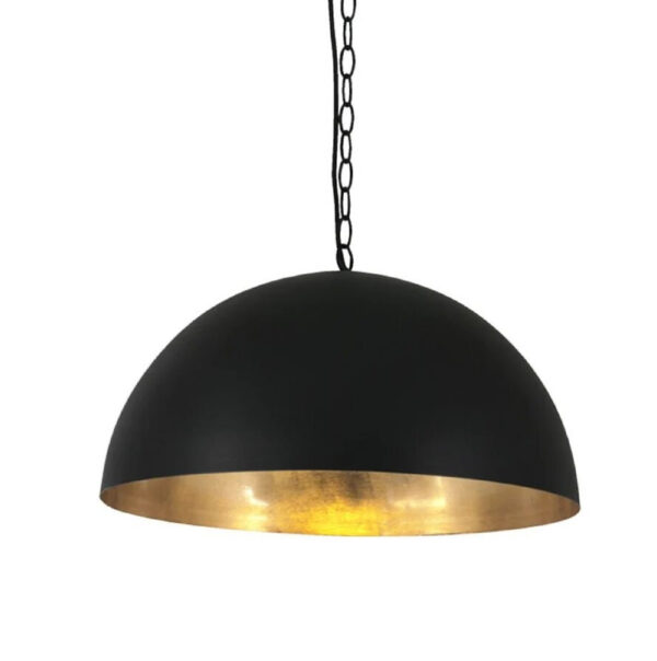 Black Brass Dome Fixture Ceiling - Image 2