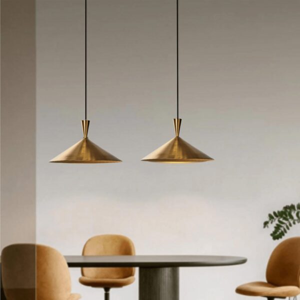 Brass dome pendant light, Hanging Lamp - Image 3