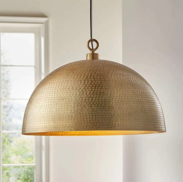 Hammered Brass Dome Light Fixtures Moroccan Ceiling Lights